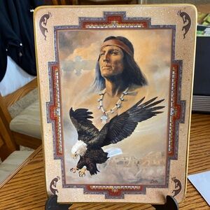 Franklin Mint  Heirloom Recommendation   " HEART LIKE AN EAGLE " Fine porcelain